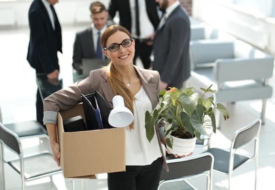 Office move - employee lends a hand