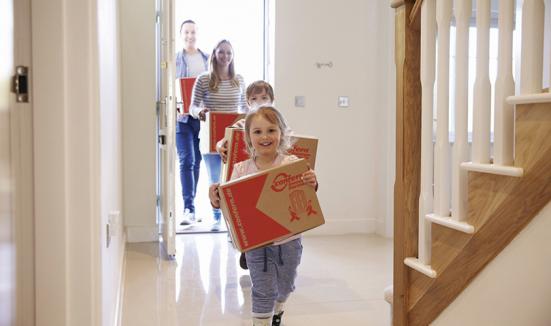 Private move with family. The kids also help diligently.